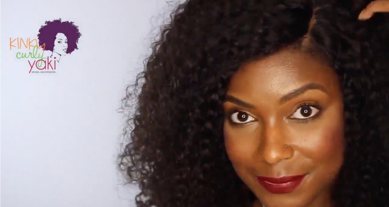 how to install kinky curly wig