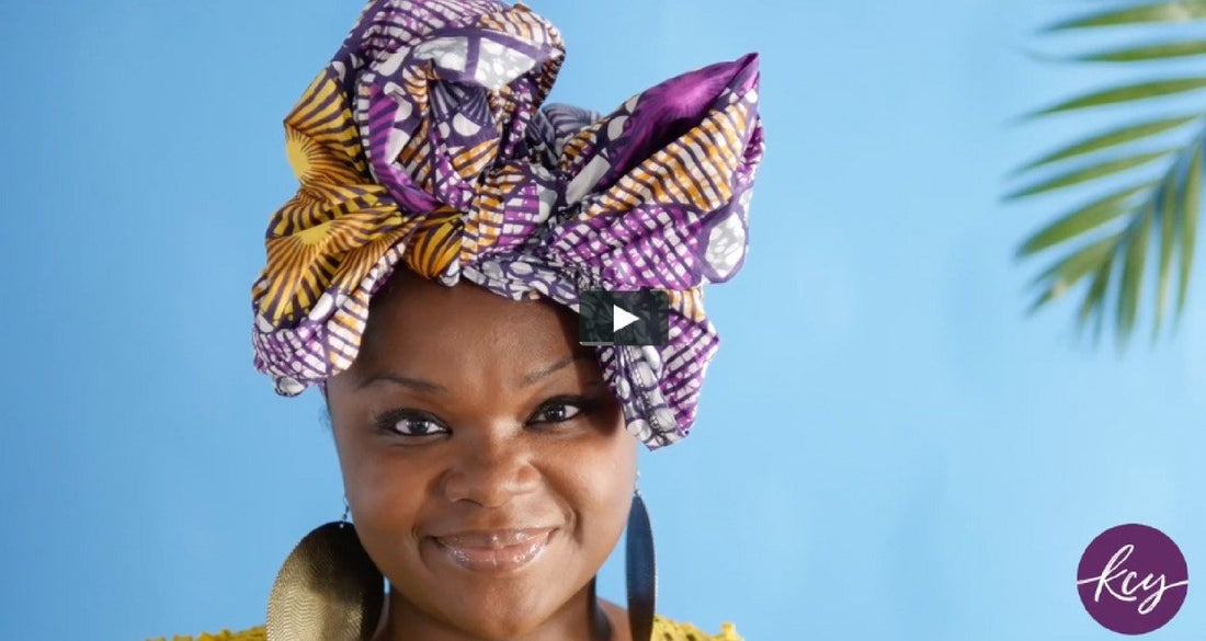 Easy Headwrap styles: bow tie