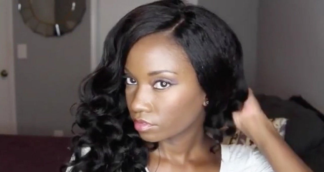 how to style straight hair wig