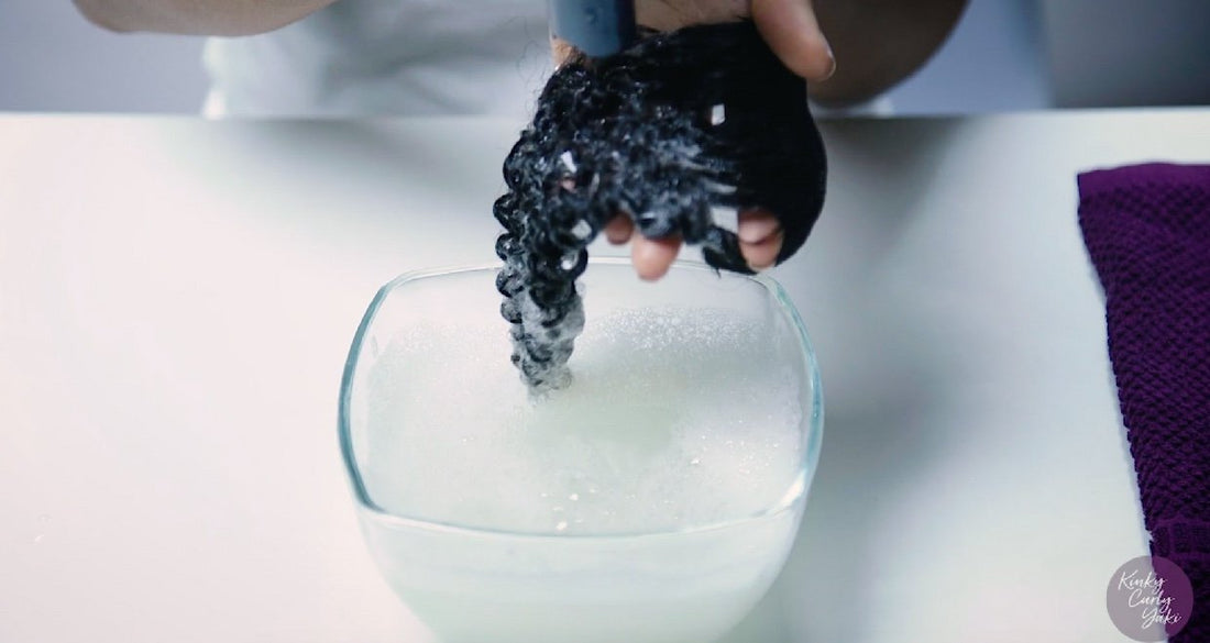 how to wash hair texture samples