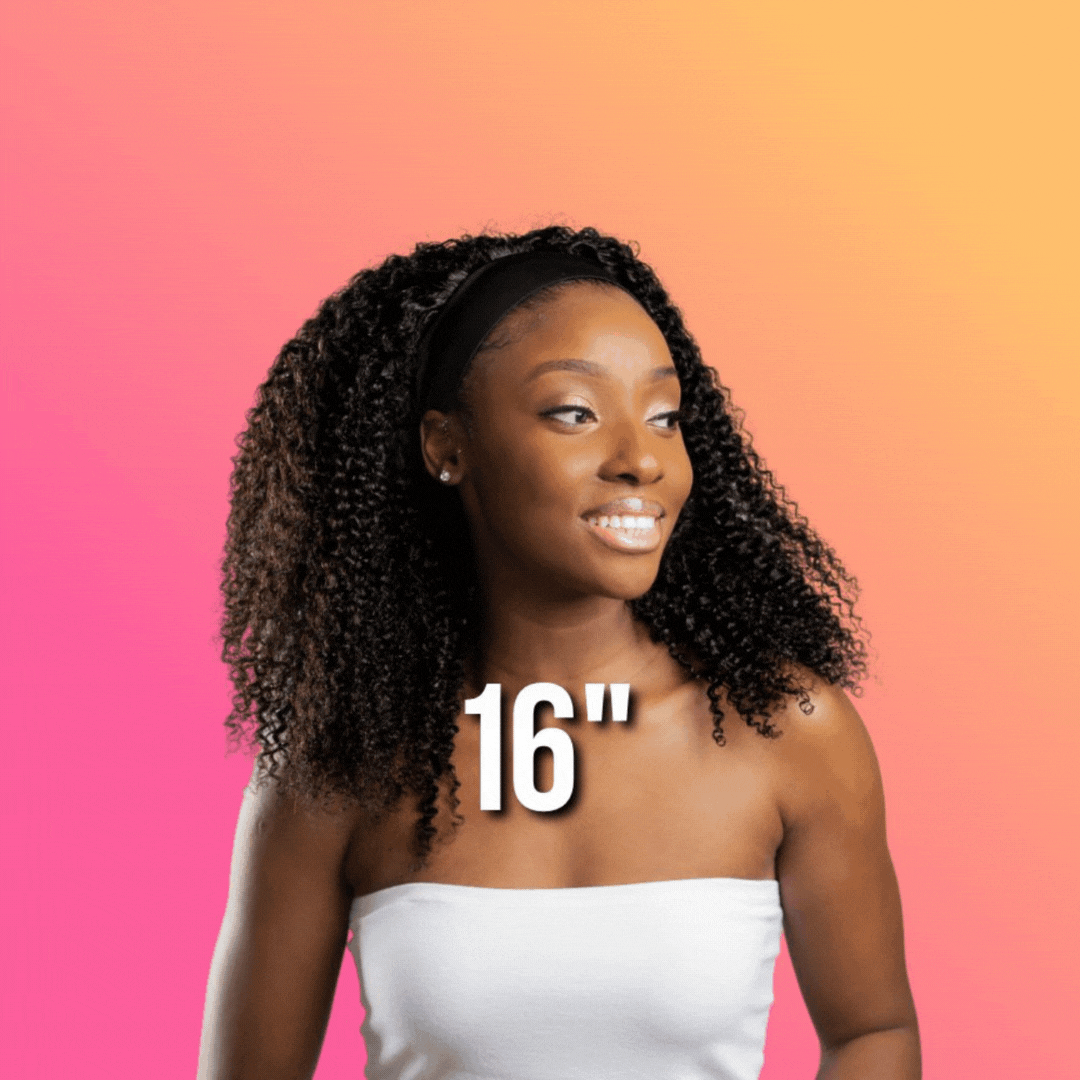 My Coils Afro kinky curly 16" headband wig | KinkyCurlyYaki