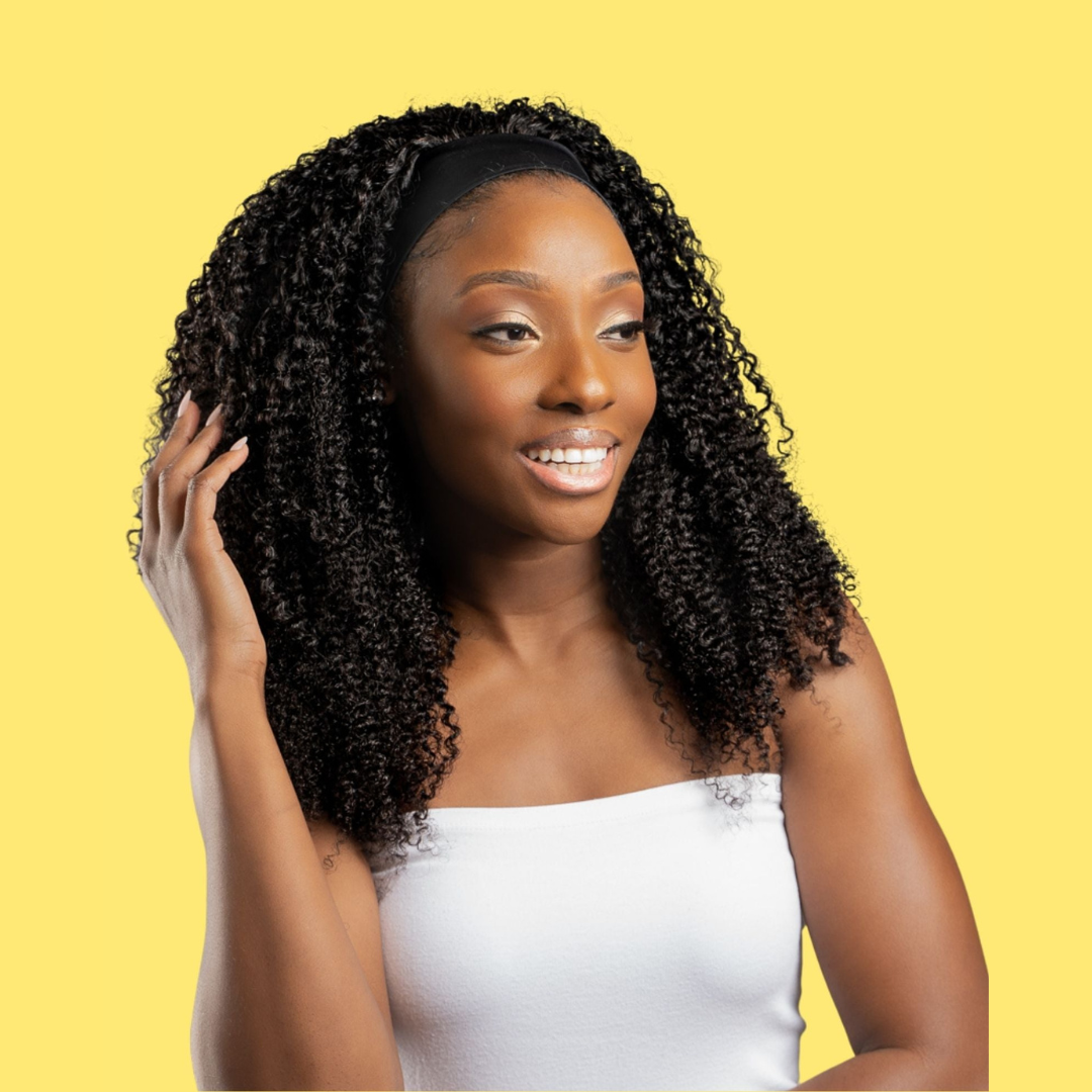 Afro kinkyc curly headband wig | KinkyCurlyYaki
