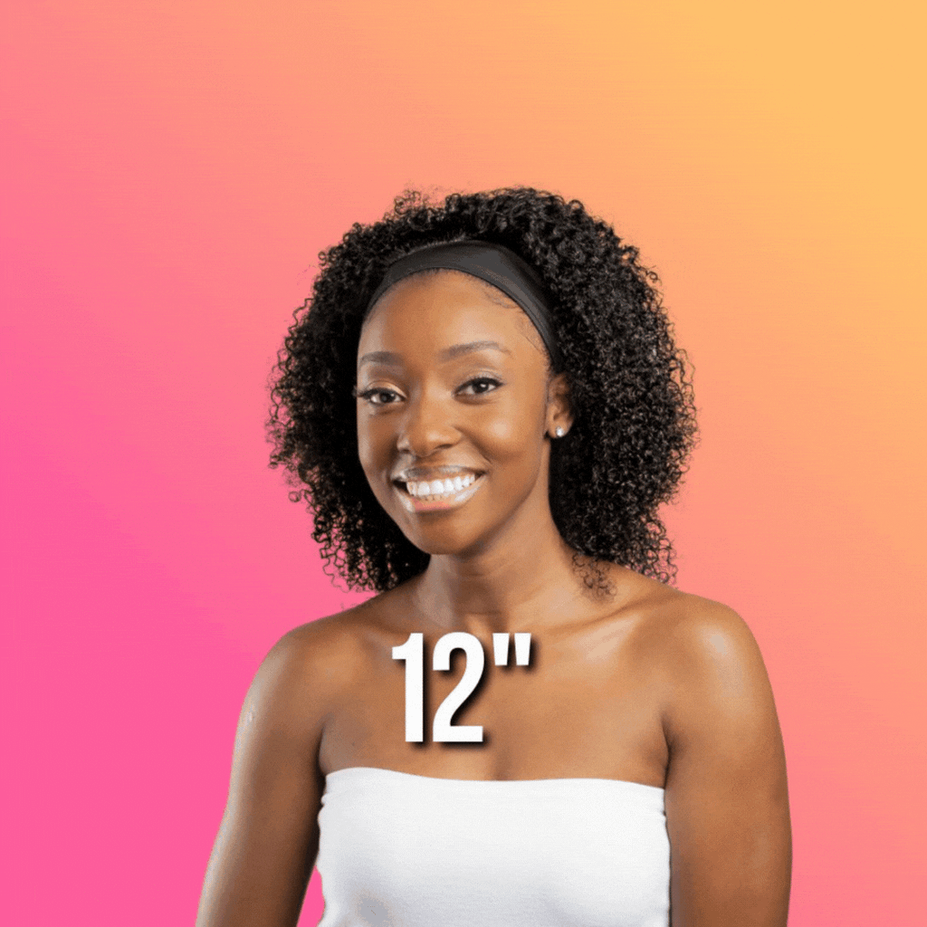 My Coils Afro kinky curly 12" headband wig | KinkyCurlyYaki
