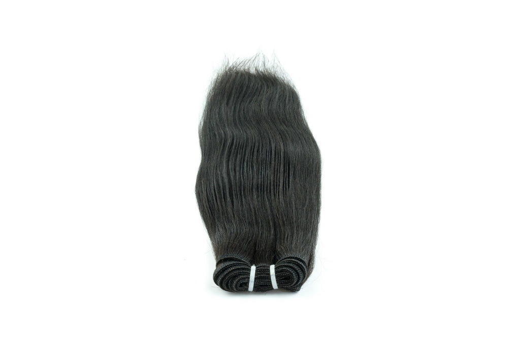 Light Yaki silk press 3.5oz weft for sew ins | KinkyCurlyYaki