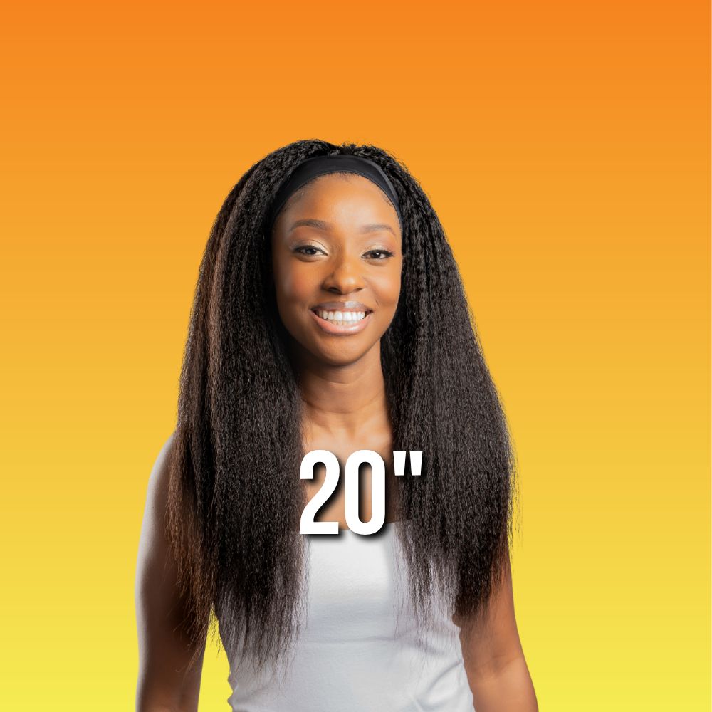 My Straight Coarse™ -  Headband Wig