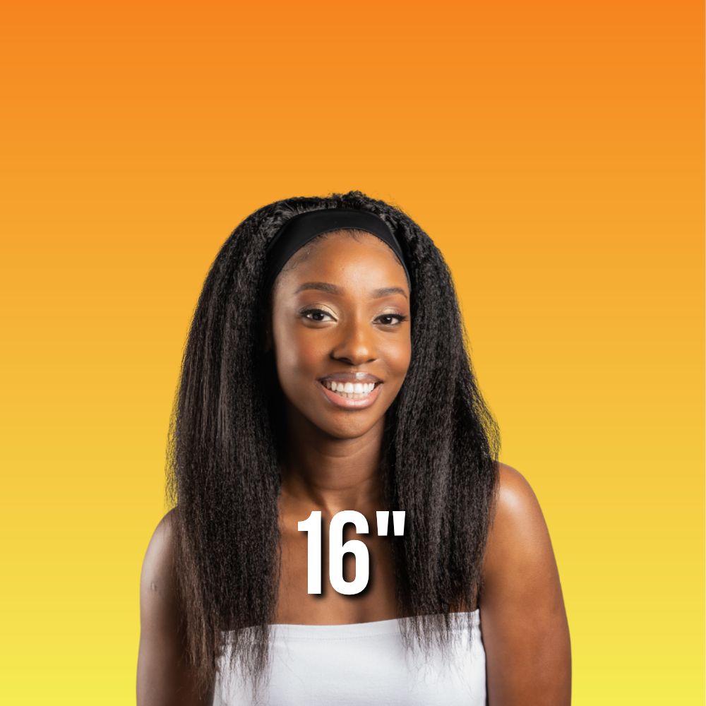My Straight Coarse™ -  Headband Wig